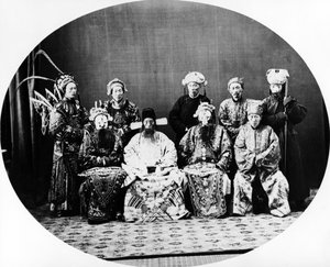 Teatrales chinos, Shanghái, c.1870